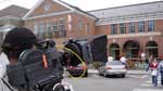 Filming at the Baseball Hall of Fame in Cooperstown