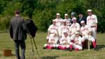 Re-enacting the 1887 Oshkosh Baseball Team Portrait