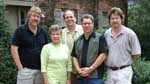 Eric McMaster, Ray Manard, Jim Hughes and Don Casper with "Dummy" Hoy's Granddaughter Joan Sampson