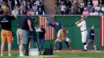 Filming the 1921 Boston Braves Baseball Game at Ainsworth Field in Erie Pennsylvania