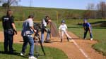 Filming a Little League Scene